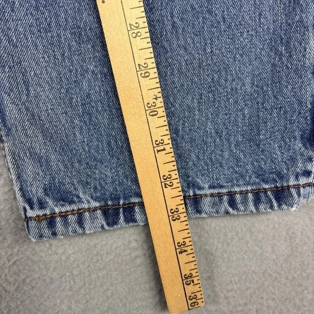 Levi's 550 Jeans Mens 36x33 TAG-38x34 Straight Blue Denim Rugged Workwear Biker